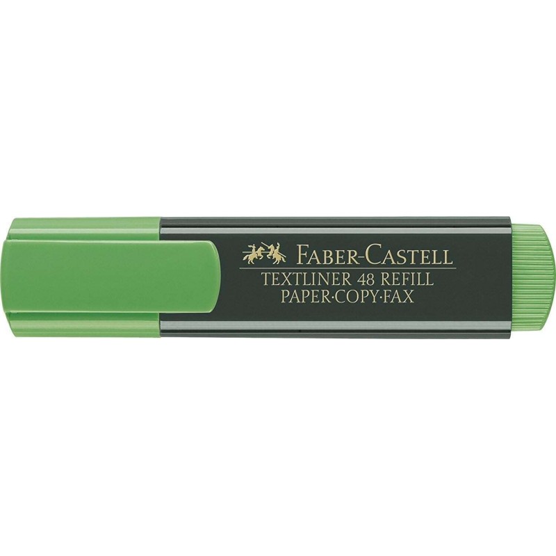 Faber-Castell Surligneur Fluorescent Textliner 48 - Pointe Biseautée - Tracé entre 1.2mm et 5mm - Encre à Base d'Eau - Couleur