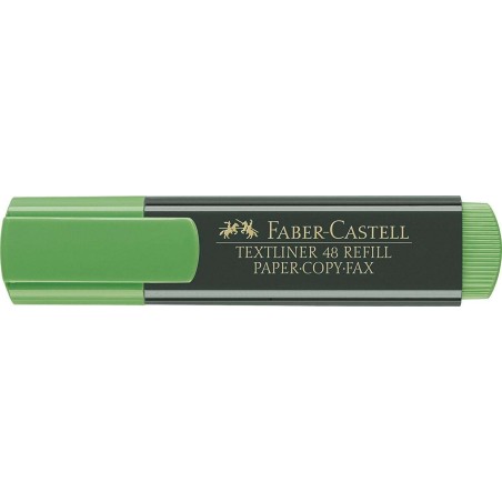 Faber-Castell Textliner 48 Highlighter Marker - Chisel Tip - 1.2mm to 5mm Line Width - Water-Based Ink - Green