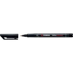 Stabilo OHPen Permanent Marker - Fine Tip - 0.7mm Line - Non-Slip Grip - Vented Cap - Black