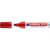 Edding 500 Permanent Marker - Chisel Tip - 2 to 7 mm Line Width - Refillable - Instant Drying - Red Colour