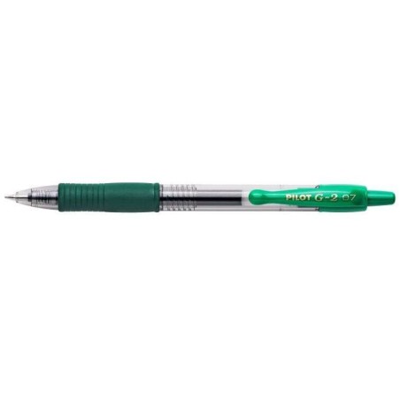 Pilot Boligrafo de Gel G2 Rollerball Retractil - Recargable - Punta de Bola Redonda 0.7mm - Trazo 0.32mm - Grip Ergonomico