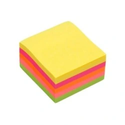 Bismark Bloc de 250 Notes Adhésives 50x50mm - 5 Coloris Néon