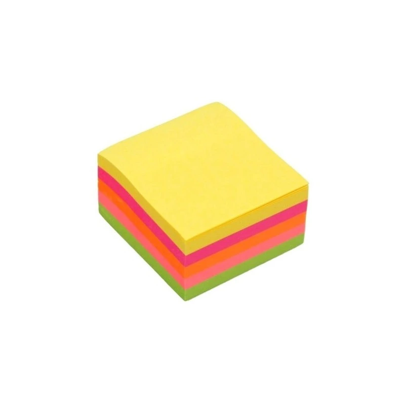 Bismark Bloc de 250 Notes Adhésives 50x50mm - 5 Coloris Néon