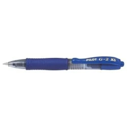 Pilot Esferográfica de Gel G2 Pixie XS Retrátil - Ponta de Bola Redonda 0,7mm - Traço 0,32mm - Pega Ergonómica - Cor Azul