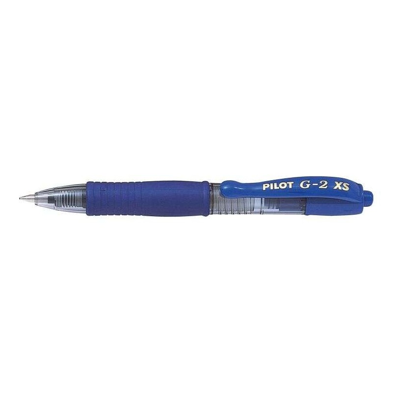 Pilot Boligrafo de Gel G2 Pixie XS Retractil - Punta de Bola Redonda 0.7mm - Trazo 0.32mm - Grip Ergonomico - Color Azul