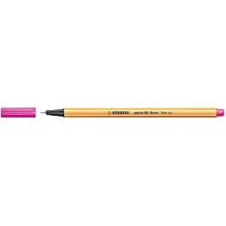 Stabilo Point 88 Fine Fibre Tip Pen - 0.4 mm Line Width - Water-Based Ink - Neon Pink