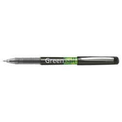 Pilot Greenball Liquid Ink Pen - Refillable - Made with Recycled Plastic - 0.7mm Medium Tip - 0.35mm Line Width - Black