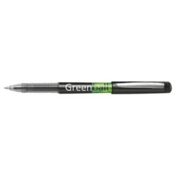 Pilot Stylo a Encre Liquide Greenball - Rechargeable - Fabrique en Plastique Recycle - Pointe Moyenne 0.7mm - Trait 0.35mm
