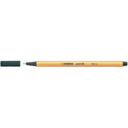 Stabilo Point 88 Rotulador de Punta Fina de Fibra - Trazo de 0.4 mm - Tinta con Base de Agua - Color Verde Oliva