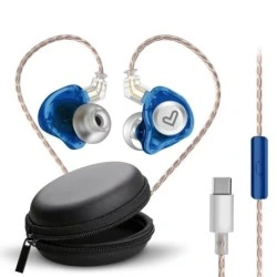 Energy Sistem Monitor Earphones Auriculares Intrauditivos - Microfono Integrado - Control de Reproduccion - Conector USB-C