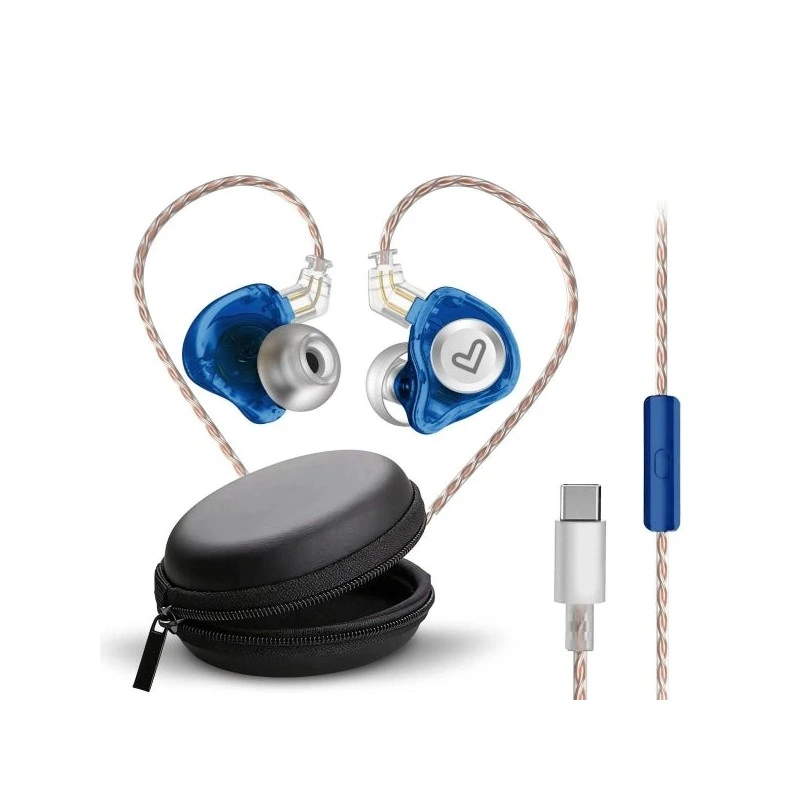 Energy Sistem Monitor Earphones Auriculares Intrauditivos - Microfono Integrado - Control de Reproduccion - Conector USB-C