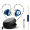 Energy Sistem Monitor Earphones Écouteurs Intra-Auriculaires - Microphone Intégré - Contrôle de Lecture - Connecteur USB-C