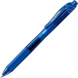 Pentel Energel X Stylo à Bille Rétractable - Pointe 0.7mm - Tracé 0.35mm - Encre Gel - Rechargeable - Zone de Préhension - 50%