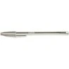Bic Cristal Shine Esferográfica - Ponta Média de 1,0mm - Tinta à Base de Óleo - Elegante Corpo Prateado - Cor Preta