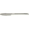 Bic Cristal Shine Stylo à Bille - Pointe Moyenne de 1.0mm - Encre à Base d'Huile - Élégant Corps Argenté - Couleur Noir