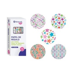 Bismark Momentos Especiais Rolo de Papel de Embrulho - Medidas 70cmx200cm - 5 Desenhos Diferentes