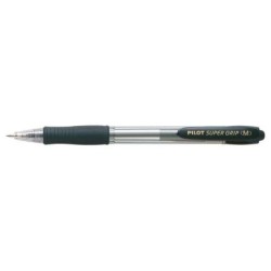 Pilot Boligrafo de Bola Retractil SuperGrip - Punta Redonda 1.0mm - Trazo 0.27mm - Tinta de Aceite - Grip Ergonomico - Color