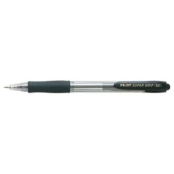 Pilot Boligrafo de Bola Retractil SuperGrip - Punta Redonda 1.0mm - Trazo 0.27mm - Tinta de Aceite - Grip Ergonomico - Color