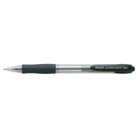 Pilot Boligrafo de Bola Retractil SuperGrip - Punta Redonda 1.0mm - Trazo 0.27mm - Tinta de Aceite - Grip Ergonomico - Color