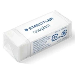 Staedtler Rasoplast 526 B30 Eraser - High-Quality Erasing - Minimal Residue - White