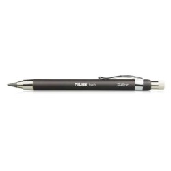 Milan Porte-Mines Professionnel avec Taille-Mine - Mine 5.2mm - Haute Qualité - Design et Fonctionnalité - Couleur Noir