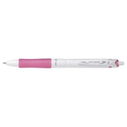Pilot Acroball PureWhite Retractable Ballpoint Pen - Refillable - Made with Recycled Plastic - 1mm Round Tip - 0.28mm Line