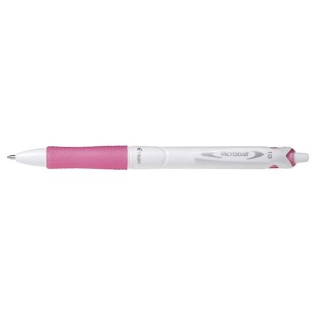 Pilot Boligrafo de Bola Retractil Acroball PureWhite - Recargable - Fabricado con Plastico Reciclado - Punta Redonda 1mm