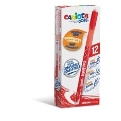 Carioca Oops Stylos à Bille Effaçables - Encre Thermosensible - Grip Ergonomique Triangulaire - Pointe de Ø 0.7mm - Double