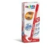 Carioca Oops Erasable Ballpoint Pens - Thermosensitive Ink - Ergonomic Triangular Grip - Ø 0.7mm Tip - Double Eraser - Red