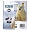Epson T2611 (26) Noir Photo Cartouche d'encre Original - C13T26114012