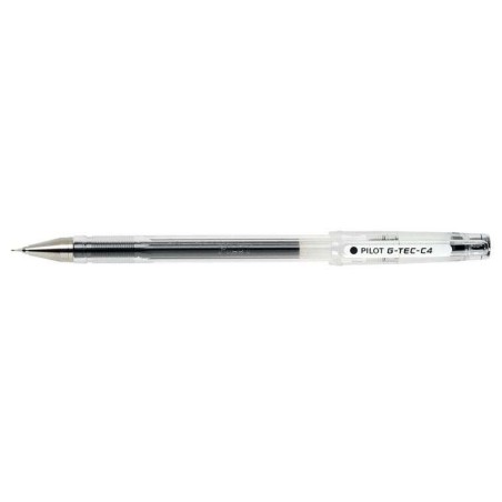 Pilot Boligrafo de Gel G-Tec C4 - Extra Fino - Recargable - Punta de Bola 0.4mm - Trazo 0.2mm - Color Negro