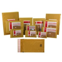Bismark Bolsa Acolchada Kraft Nº14 180x265mm - Recubrimiento Interno de Laminas de Burbuja de Aire - Cierre Autoadhesivo