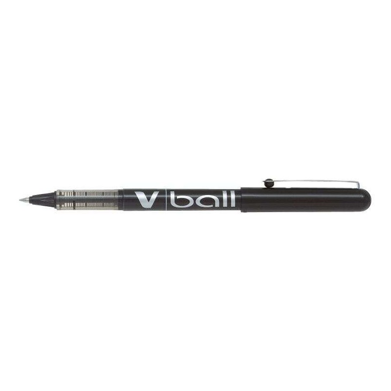 Pilot Stylo à Encre Liquide V Ball 05 Rollerball - Pointe Bille Ronde 0.5mm - Trait 0.3mm - Couleur Noir