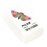 Milan 424A Rectangular Eraser - Breadcrumb Type - Synthetic Rubber - White - Assorted Geometric Animal Designs