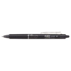 Pilot Frixion Clicker Boligrafo de Gel Borrable Retractil - Punta de Bola 0.7mm - Trazo 0.4mm - Grip Ergonomico - Color Negro