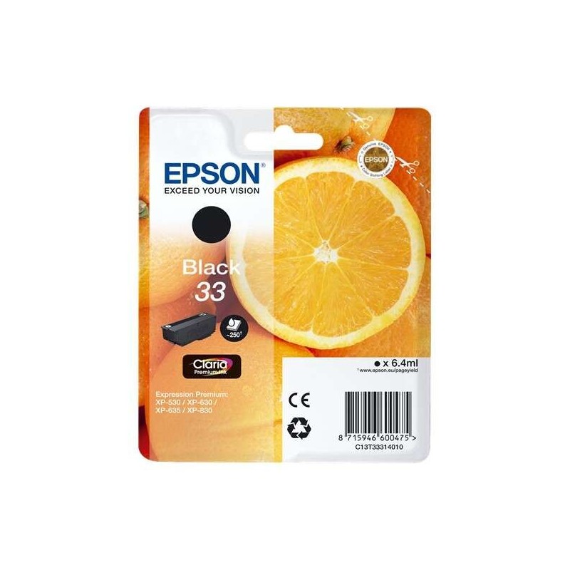 Epson T3331 (33) Tinteiro Preto Original - C13T33314012