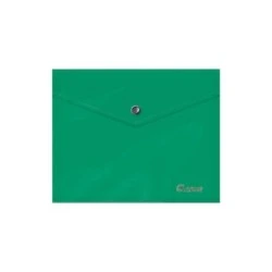Dohe Enveloppe Porte-Documents A5 - Fermeture à Bouton-Pression - Polypropylène Opaque 150 Microns - Coloris Vert