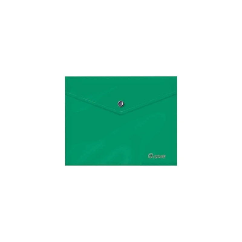 Dohe Document Envelope A5 - Snap Fastener Closure - 150 Micron Opaque Polypropylene - Green