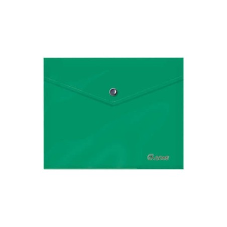 Dohe Document Envelope A5 - Snap Fastener Closure - 150 Micron Opaque Polypropylene - Green