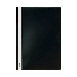 Dohe Dossier avec Fastener en Polypropylène - Format A4 - Couverture Transparente et Dos Opaque - Idéal pour Organiser les