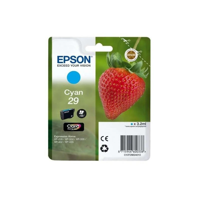 Epson T2982 (29) Tinteiro Ciano Original - C13T29824012