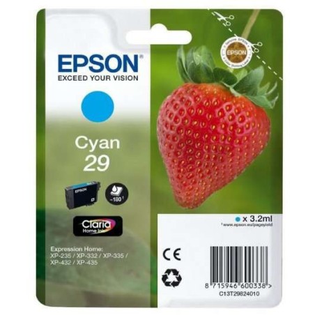 Epson T2982 (29) Cyan Ink Cartridge Original - C13T29824012