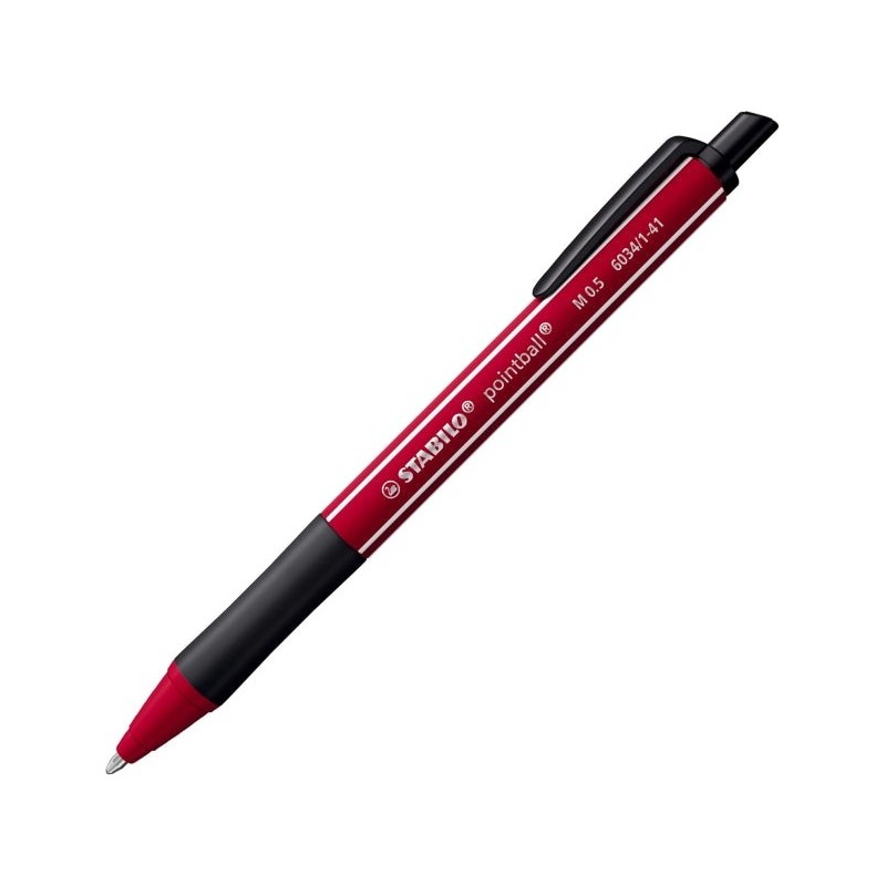 Stabilo Pointball Naturecolors Wildflower Boligrafo Retractil - Trazo 0.5mm - Hecho con 87% Bioplastico - Grip Antideslizante