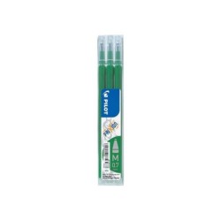 Pilot Pack de 3 Recharges pour Frixion Ball / Frixion Clicker - Encre Gel Effaçable - Pointe Bille 0.7mm - Tracé 0.4mm