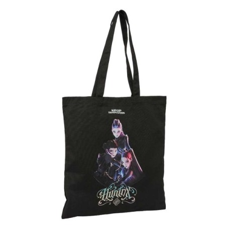 Safta K-Pop Demon Hunters Warriors Tote Bag Fabric Bag - Hand Handles - 38x42cm - Black Colour