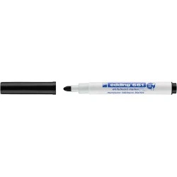 Edding 661 Whiteboard Marker - Bullet Tip - Line Width between 1 and 2 mm - Pigmented Ink - Dry Erasable - Black