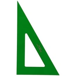 Faber-Castell Esquadro Escaleno Técnico 28cm - Sem Graduação - Cor Verde Transparente