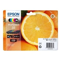 Epson T3337 (33) Pack de 5 Cartouches d'Encre Originales - C13T33374011