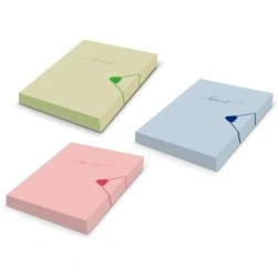 Bismark A4 Project Folder - Size 310x230x40mm - Made of Polypropylene - Elastic Closure - Assorted Pastel Colours