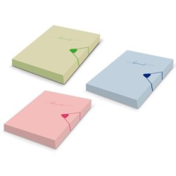 Bismark Carpeta para Proyectos A4 - Medidas 310x230x40mm - Fabricada en Polipropileno - Cierre con Goma - Colores Pastel